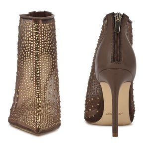 Hot Sprinkled Cocoa Sheer Bootie Size 12